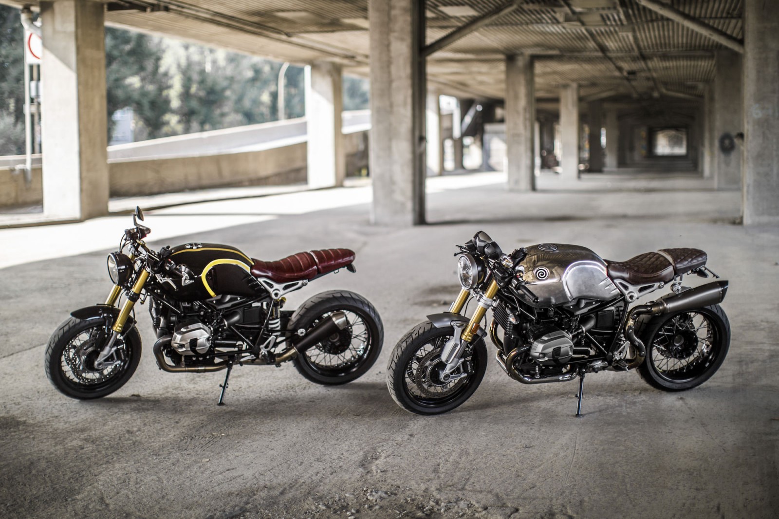 Two BMW R nineT customs from Stephane Tanguay and Patrick Boivin (Montreal)