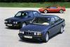 From the left:BMW M5 E28, BMW M5 E34, BMW M1